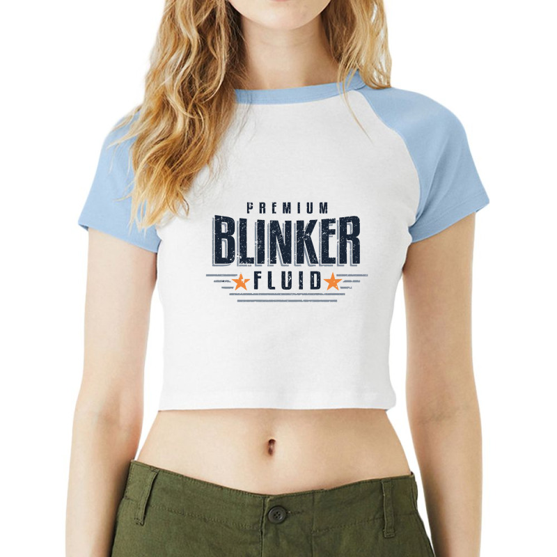 Premium Blinker Fluid Novelty Gear Head Joke Essential Raglan Crop Top by diegomicel | Artistshot