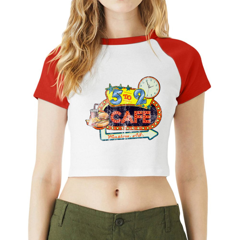 The 5 To 2 Cafe From Natural Born Killers Natural Born Raglan Crop Top by suramadukara | Artistshot