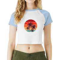 Family Vacation 2022 Vintage Florida St Petersburg Beach Premium Raglan Crop Top | Artistshot