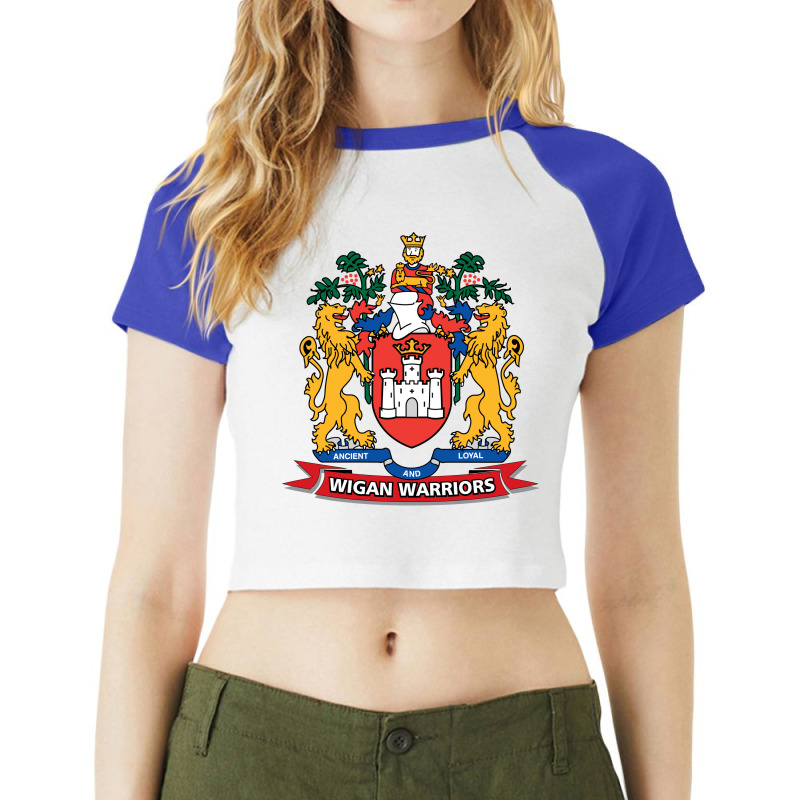 Wigan Warriors Raglan Crop Top by SomArt | Artistshot