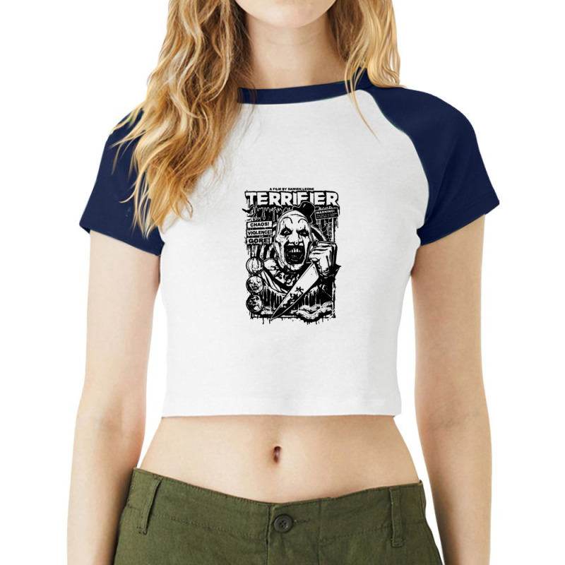 Scream Horror Movie Art 93729693 Raglan Crop Top by pitri | Artistshot