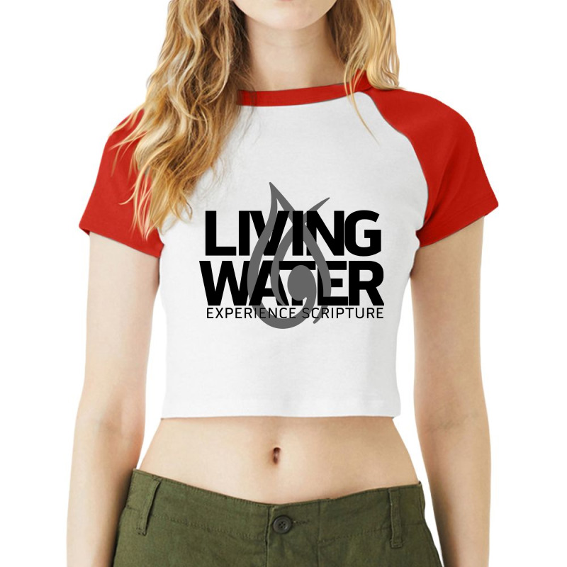 Living Water Raglan Crop Top | Artistshot