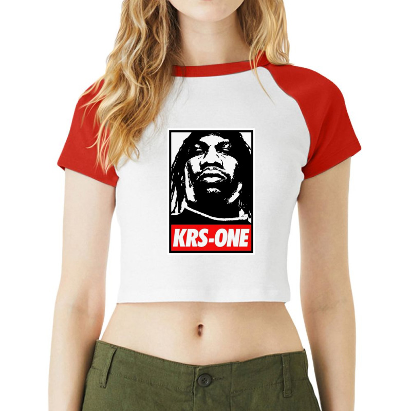 Krs One Merch Raglan Crop Top by dianasal | Artistshot