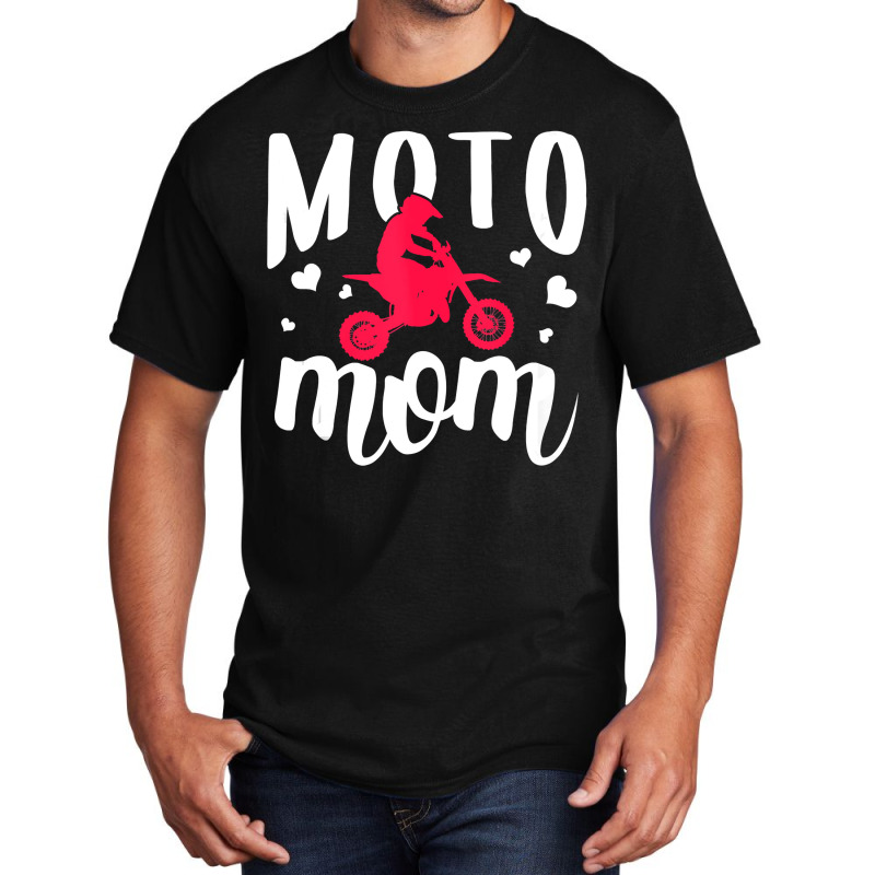 Moto Mom Dirt Bike And Motocross Gift For Women And Moms Tank Top Basic T-shirt | Artistshot