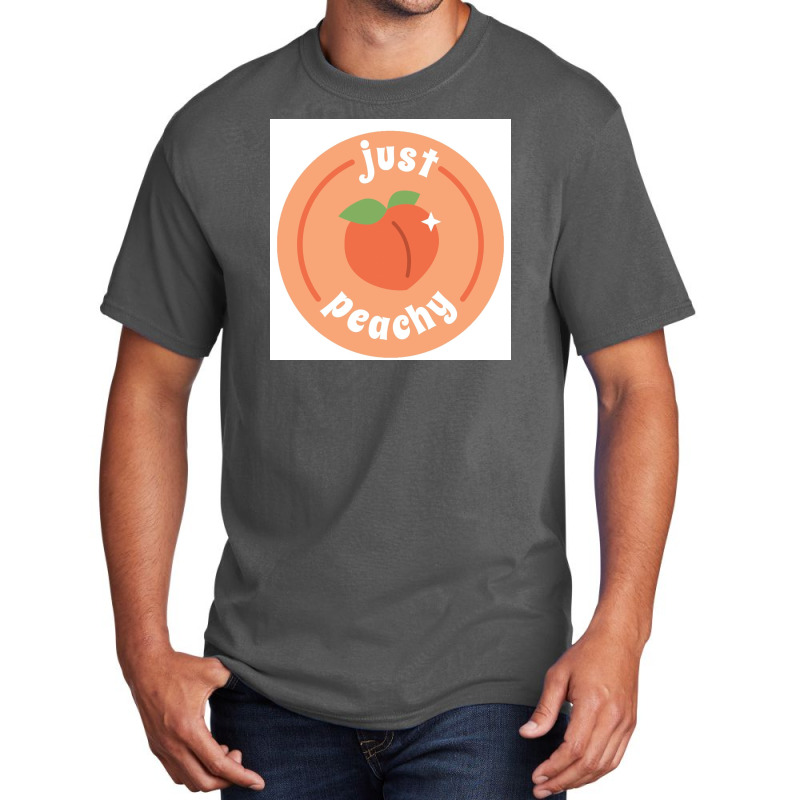 Just Peach Basic T-shirt by matthewhope | Artistshot