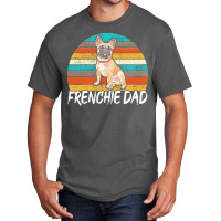 Frenchie Dad Gift T  Shirt Frenchie Dad Cool Retro Vintage French Bull Basic T-shirt | Artistshot