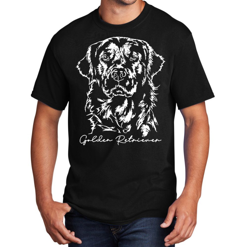 Golden Retriever Mom T  Shirt Funny Proud Golden Retriever Dog Portrai Basic T-shirt by hiram84349 | Artistshot