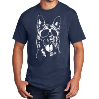 Belgian Malinois Mom T  Shirt Belgian Malinois Sunglasses Cool Dog T Basic T-shirt | Artistshot