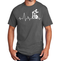 Cycling T  Shirt Indoor Spinning Cycle Heartbeat T  Shirt Basic T-shirt | Artistshot