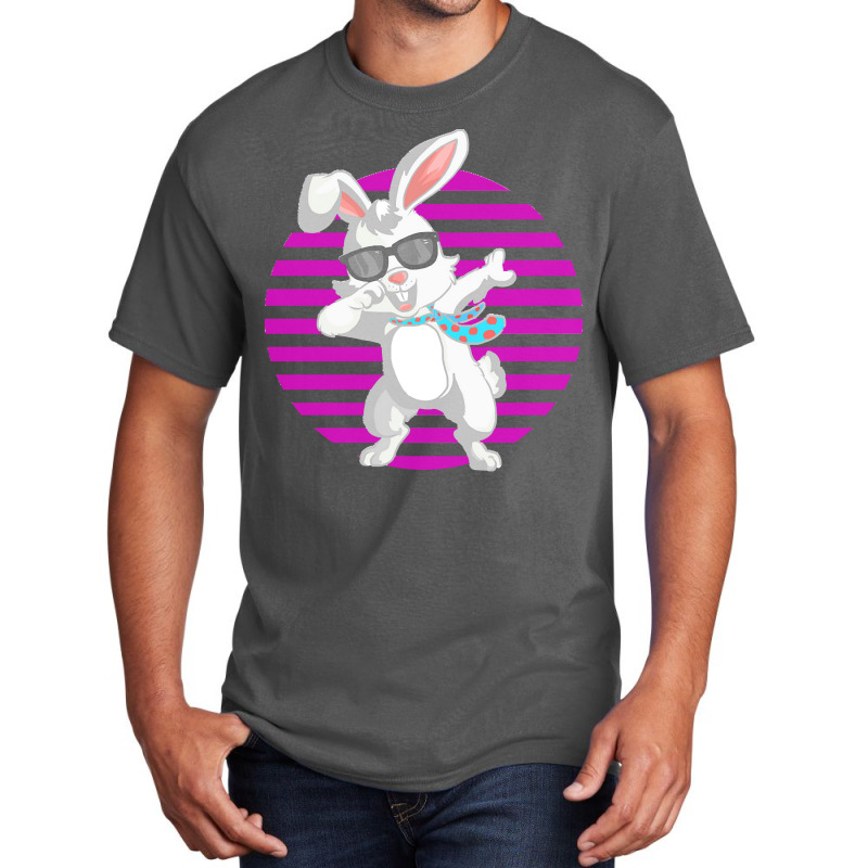 Dabbing Bunny Funny Rabbit T  Shirt Funny Dabbit Dabbing Rabbit Sungla Basic T-shirt | Artistshot