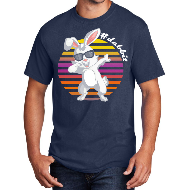 Dabbit Bunny T  Shirt Funny Dabbit Dabbing Rabbit Sunglasses Easter Bu Basic T-shirt | Artistshot