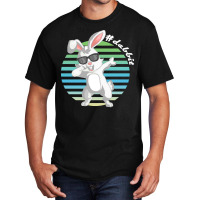 Dabbit Bunny T  Shirt Funny Dabbit Dabbing Rabbit Sunglasses Easter Bu Basic T-shirt | Artistshot