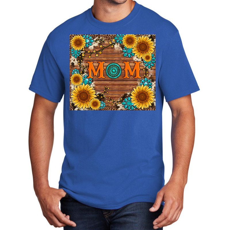 Sunflower Gemstone And Mom With Cowhide Basic T-shirt | Artistshot