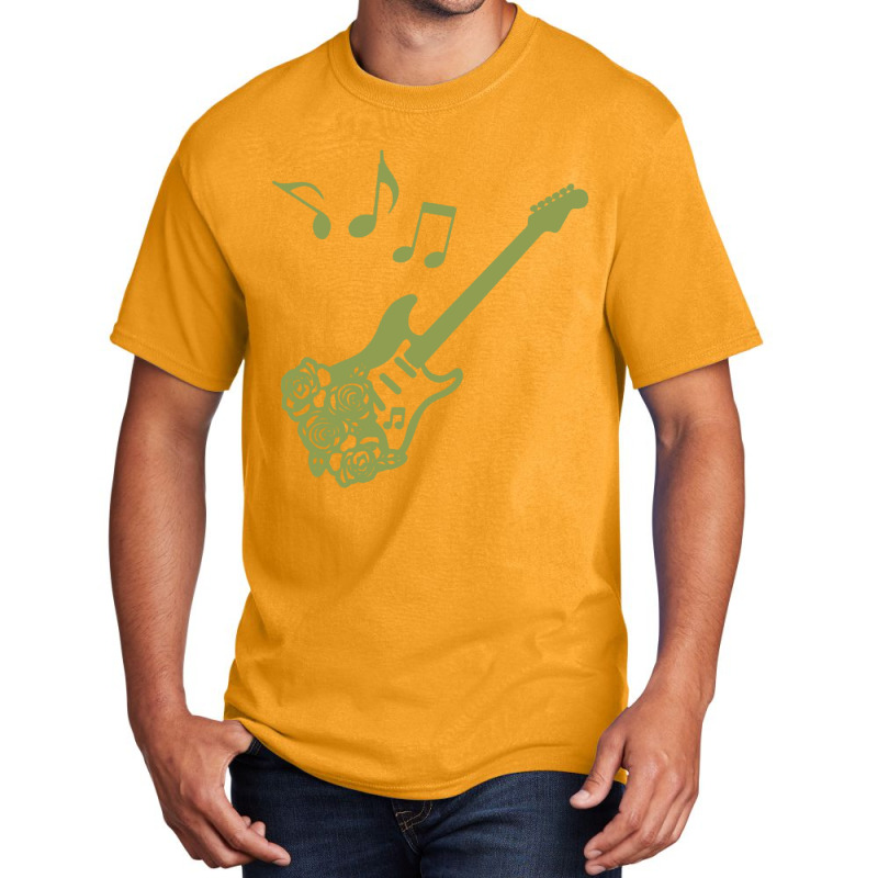 Musical Notes Guitar Musical Music Lover Basic T-shirt | Artistshot