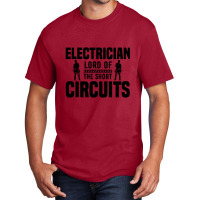 Funny Electrician Lord Of The Short Circuits Basic T-shirt | Artistshot