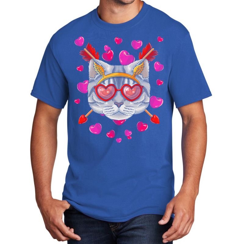 American Shorthair Valentines Day T  Shirt American Shorthair Valentin Basic T-shirt by roman56602 | Artistshot