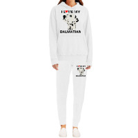 I Love My Dalmatian Pet Lover Dog Puppy Canine 3 Hoodie & Jogger Set | Artistshot