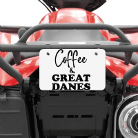 Great Dane Dad Coffee Funny Dog Top Tee Giant Dog  Atv License Plate | Artistshot