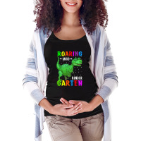 Roaring Into Kindergarten Maternity Scoop Neck T-shirt | Artistshot