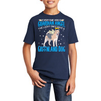 Greenland Dog T  Shirt Greenland Dog With Guardian Angel T  Shirt Basic Youth T-shirt | Artistshot