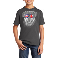 Rottweiler T  Shirt Rottweiler United Kingdom Flag Sunglass T  Shirt Basic Youth T-shirt | Artistshot