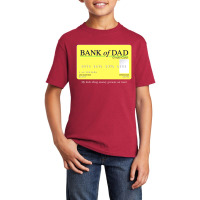 Bank Of Dad Basic Youth T-shirt | Artistshot