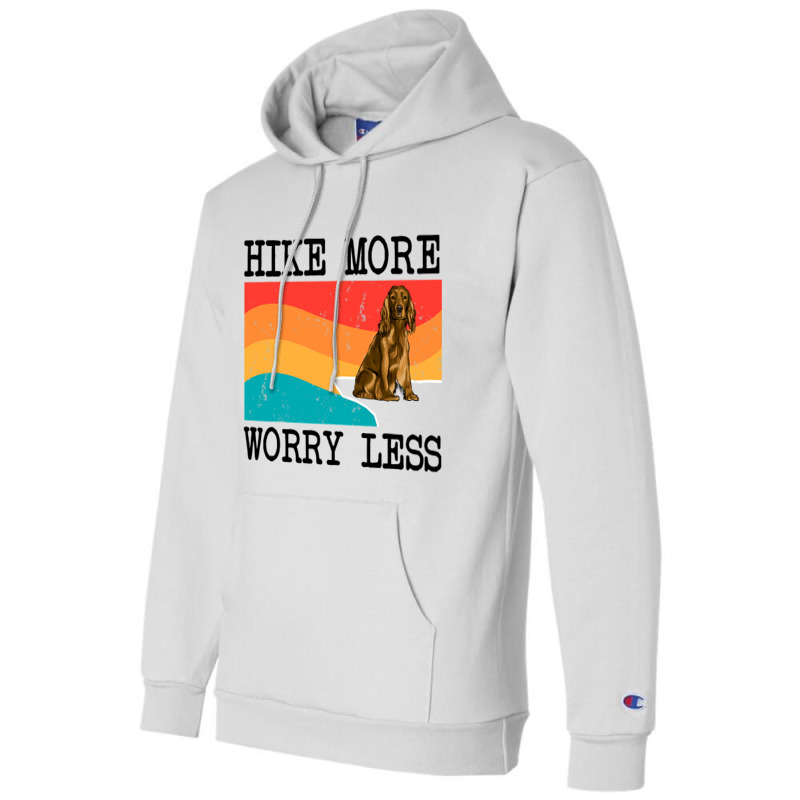 Hike More Worry Less Cocker Spaniel Graphic Hiking Champion Hoodie | Artistshot