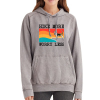 Hike More Worry Less English Foxhound Graphic Hiki Vintage Hoodie | Artistshot