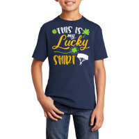 Skydiving St Patricks Day T  Shirt Skydiving This Is My Lucky Shirt St Basic Youth T-shirt | Artistshot