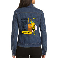 Funny Cute Beekeeping Honey Lover What Do You Call Ladies Denim Jacket | Artistshot