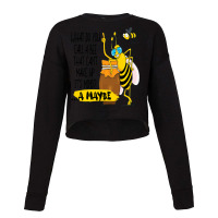 Funny Cute Beekeeping Honey Lover What Do You Call Cropped Sweater | Artistshot