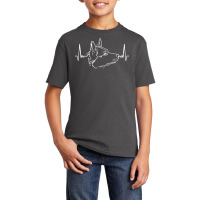 Heeler Dog T  Shirt Australian Cattle Dog Heartbeat T  Shirt Basic Youth T-shirt | Artistshot