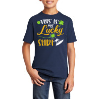 Surfing St Patricks Day T  Shirt Surfing This Is My Lucky Shirt St Pat Basic Youth T-shirt | Artistshot