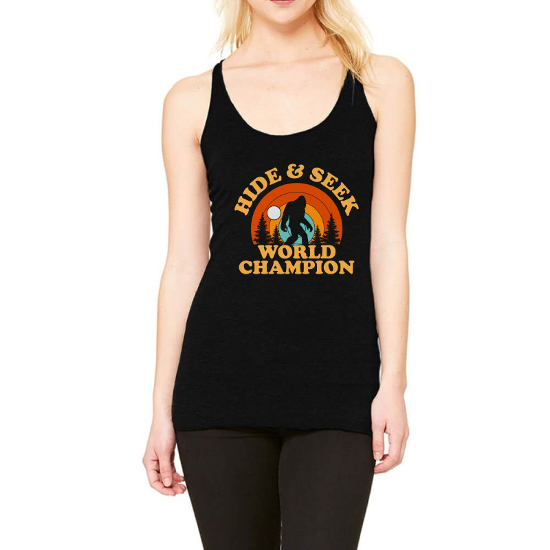 Bigfoot Hide And Seek Champion Racerback Tank by Olodzn | Artistshot