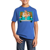 Easter Bunny Truck Basic Youth T-shirt | Artistshot