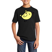 Musical Notes Yellow Bird Basic Youth T-shirt | Artistshot