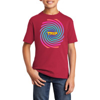 Psychedelic Rainbow Circle Trip Spiral Hypnotising Basic Youth T-shirt | Artistshot