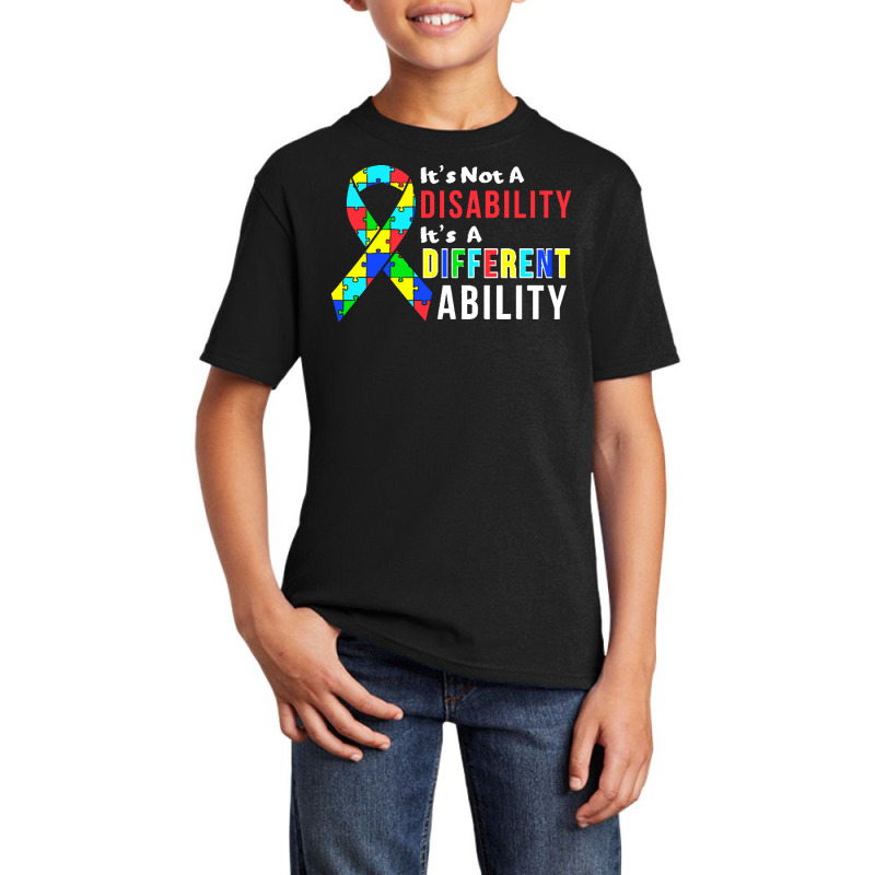 Autism Awareness T  Shirt Autism Is Not A Disability It's A Different Basic Youth T-shirt by joanie38206 | Artistshot