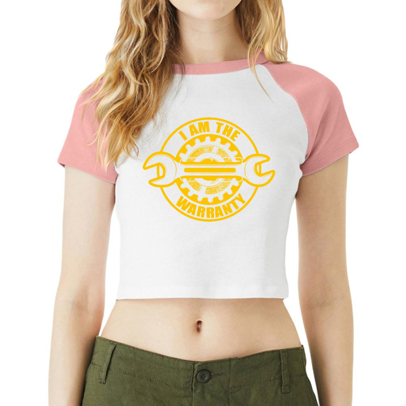 Im The Warranty Art Sticker Raglan Crop Top by amang | Artistshot