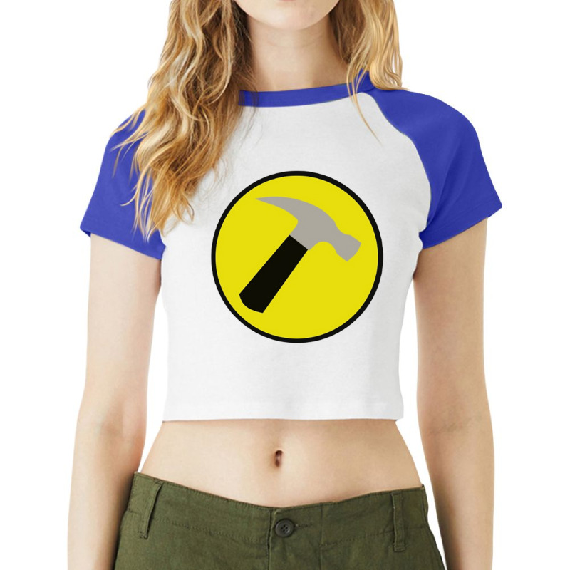 Instant Captain Hammer Costume Raglan Crop Top by dollrasion | Artistshot