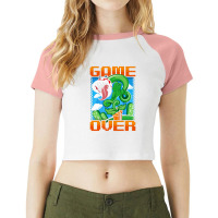 Game Over Raglan Crop Top | Artistshot