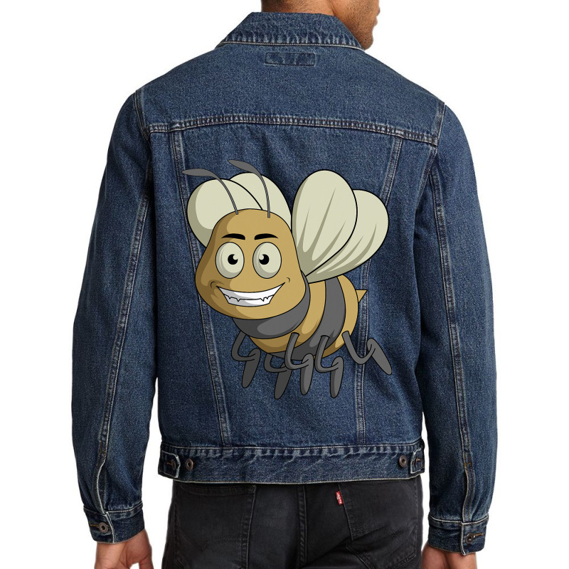 Funny Gothic Bee And Bugs Insect Entomologist Beek Men Denim Jacket | Artistshot