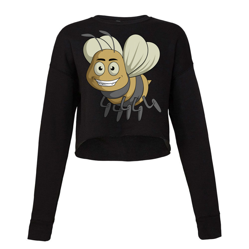 Funny Gothic Bee And Bugs Insect Entomologist Beek Cropped Sweater | Artistshot