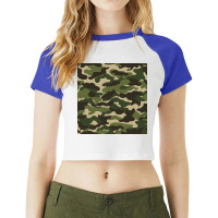 Camo Pattern 1 Raglan Crop Top | Artistshot