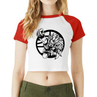 Goku Super Saiyan Raglan Crop Top | Artistshot