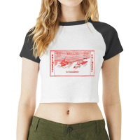 Vintage Icelandic Postage Stamp Design Raglan Crop Top | Artistshot