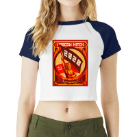 Moscow Mitch Just Say Nyet Propaganda Banner T Shirt Raglan Crop Top | Artistshot