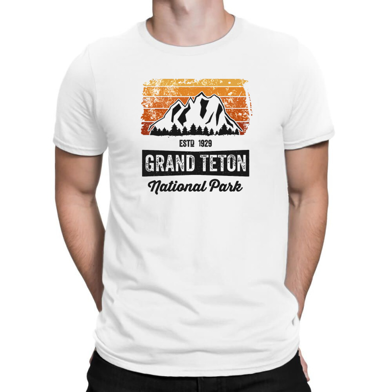 Vintage Grand Teton National Park T Shirt Established 1929 T-shirt | Artistshot