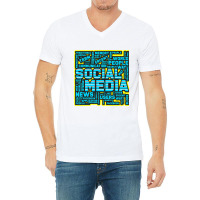 Funny Social Media Influencer Blogger Gift V-neck Tee | Artistshot