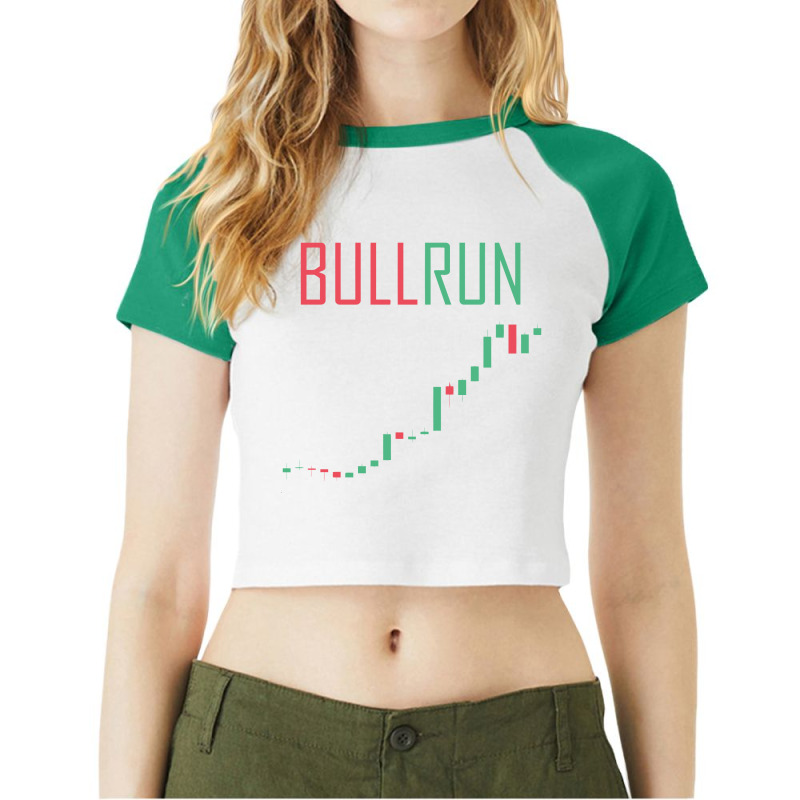 Bull Market Trading Day Tradibng Btc Stock Market Ferox 2 Raglan Crop Top by dedibo | Artistshot